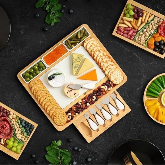 STEDWARE HOLIDAY Charcuterie + Cheese Board Set New in Box FALL CHARCUTERIE - Picture 5 of 12